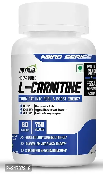 Nutrija L Carnitine 750Mg 60 Capsules