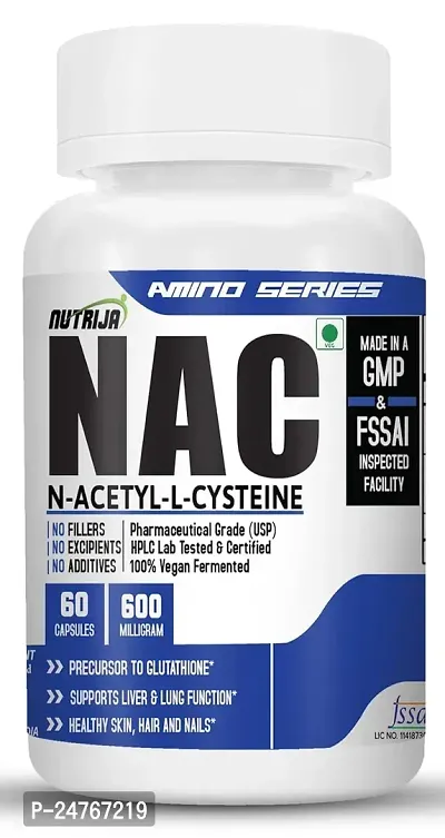 Nutrija N Acetyl Cysteine Nac 600 Mg 60 Capsules