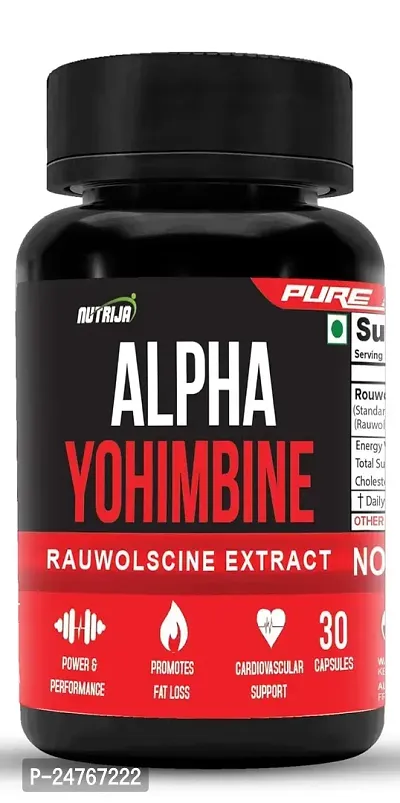 Nutrija Rauwolscine Alpha Yohimbine 2Mg Standardized To 90 Alpha Yohimbine 30 Capsules