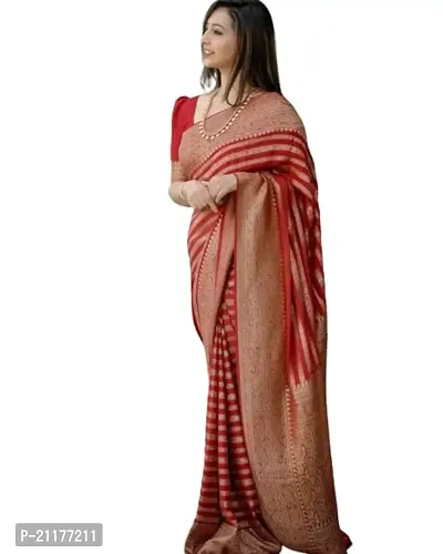 Fancy Kosa Silk Saree with Blouse Piece for Women-thumb0