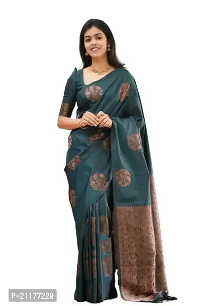 Fancy Kosa Silk Saree with Blouse Piece for Women-thumb0