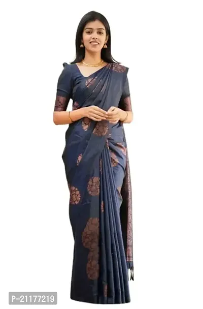 Fancy Kosa Silk Saree with Blouse Piece for Women-thumb0