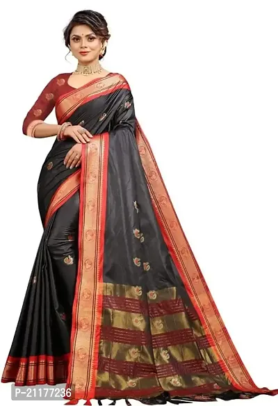 Fancy Kosa Silk Saree with Blouse Piece for Women-thumb0