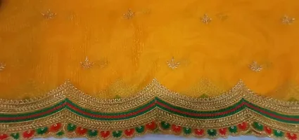 PREMIUM SILICON NET FABRIC WITH HEAVY EMBROIDERY WORK FANCY SAREE-thumb1