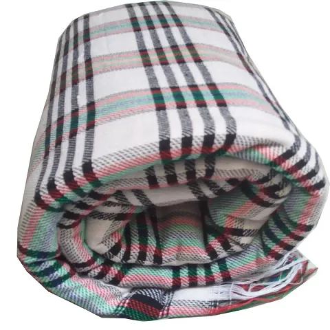 Sparsh Handloom Cotton 150 TC Blanket (Standard_White), fade resistant, Pack of 1