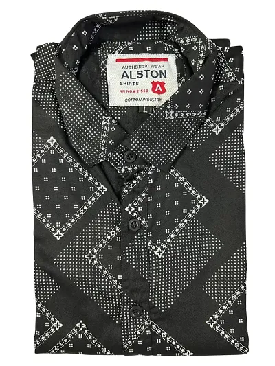 Men's Printed Full Sleeve Cotton Shirt