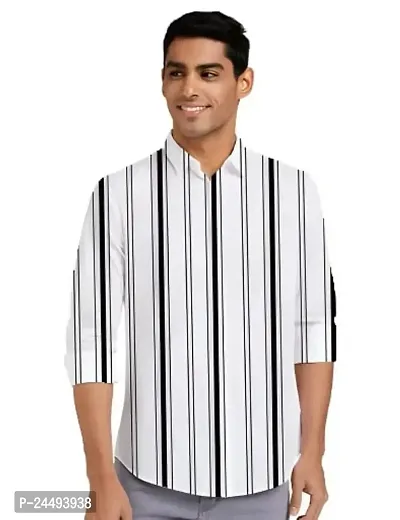 Men's Regular Fit Cotton Casual Full Sleeves Shirt-thumb0
