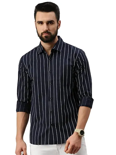 Men's Regular Fit Cotton Casual Full Sleeves Shirt