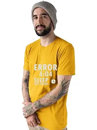 Shopic Hub Men's Error Sleep not Found Printed Cotton Half Sleeve Tshirt-thumb2