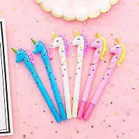 Unicorn Deisgner Blue Pointed Pens for Girls Best Return Gift Stylish Pen for Kids Fancy Designer Pens for School (6, Unicorn Pen)-thumb3