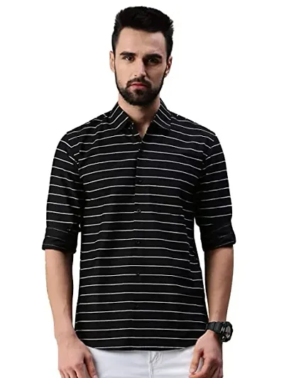 Men's Regular Fit Cotton Casual Full Sleeves Shirt