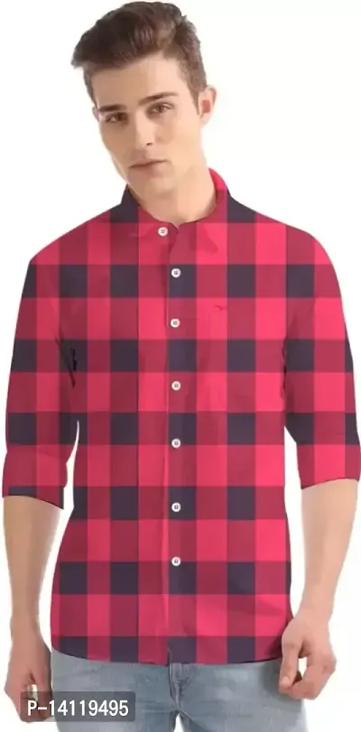 Red Check Full Sleeve Shirt-thumb0