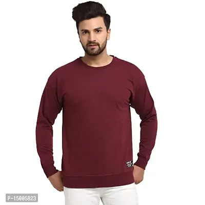 Maroon Full Sleeve Cotton Sweatshirt-thumb0