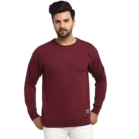 Maroon Full Sleeve Cotton Sweatshirt