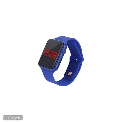 Blue digital LED watch for unisex pack of 1