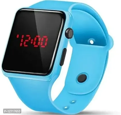 Sky blue LED Watch for unisex pack of 1-thumb0