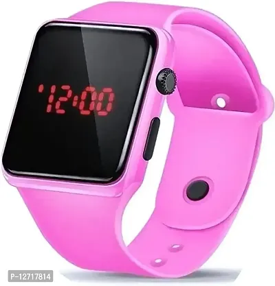 Pink Digital LED Watch for man  woman pack of 1-thumb0