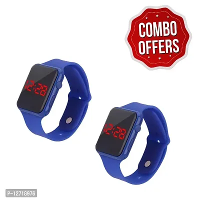 Blue  Digital LED Watch for man  women Buy 1 Get 1 Free