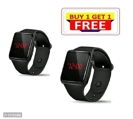 Black LED Watch  for unisex watch Buy 1 Get 1 Free Watches