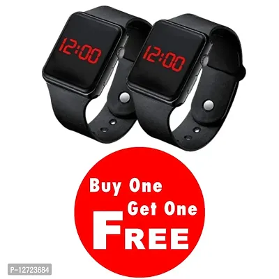 Blue digital LED watch for unisex pack of 2 ( BUY 1 GET 1 FREE)