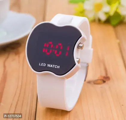 Stylish Silicone Pink Led Digital Watch For Women