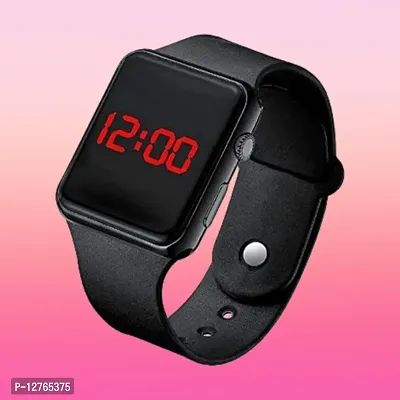 Stylish Black Digital Watch For Kids-thumb0