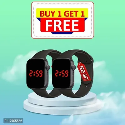 BUY 1 GET 1 FREE Stylist Digital Watch for Men, Women And Kids (Pack of 2)