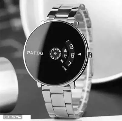 PAIDU METAL BELT ANALOG WATCH  FOR BOYS AND MEN PACK OF 1-thumb0
