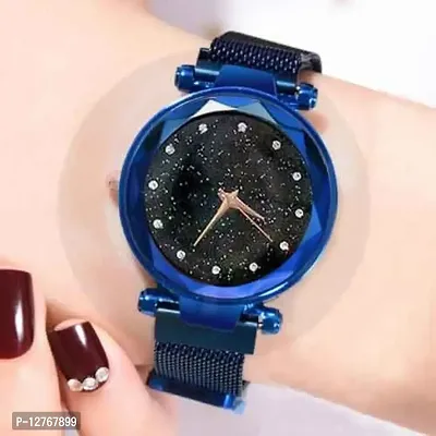 Magnet Strap Girls Women Magnetic Chain magnet strap mash hand watch girls watch for women gift Analog ONLY WATCH - For Women pack of 1-thumb0