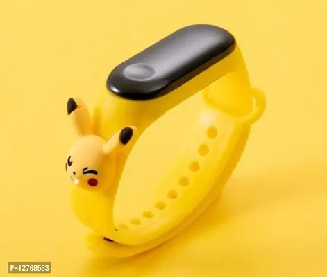 LED Yellow Cartoon Character LED Kids Watches for Boys  Girls