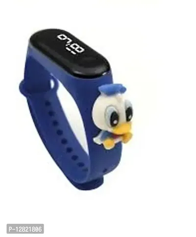 Navy blue toy LED band stylish digital watch for kids pack of 1
