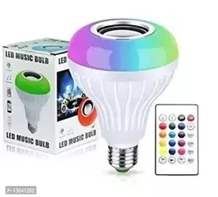 Music Led Light Bulb With Inbuilt Speaker  Bluetooth With Remote Controlling  Pack of 1