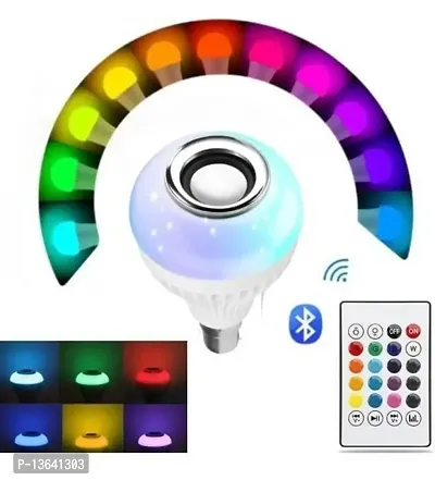 LED MUSIC SMART BULB 12W MULTICOLOR MUSIC DISCO TYPE SELF CHANGING COLOR LAMP FLASHLIGHT MUSIC LIGHT BALB PACK OF 1