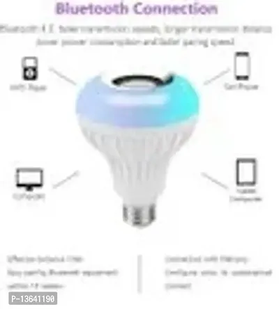 Music Bulb12-Watts Led Multicolor Light Bulb With Bluetooth Speaker And Remort C-thumb2