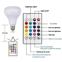 Music Led Light Bulb With Inbuilt Speaker  Bluetooth With Remote Controlling  Pack of 1-thumb1