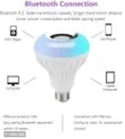 Music Bulb12-Watts Led Multicolor Light Bulb With Bluetooth Speaker And Remort Control(Pack Of 1-thumb2