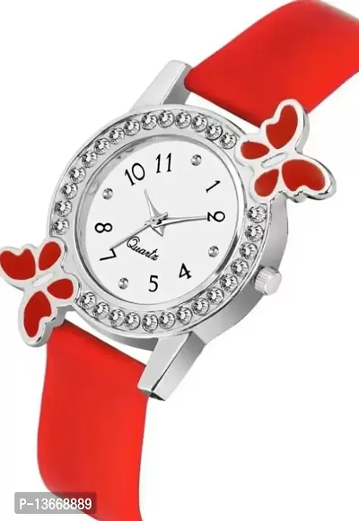 Red Butterfly Watches  For Kids Girls Pack of 1-thumb0