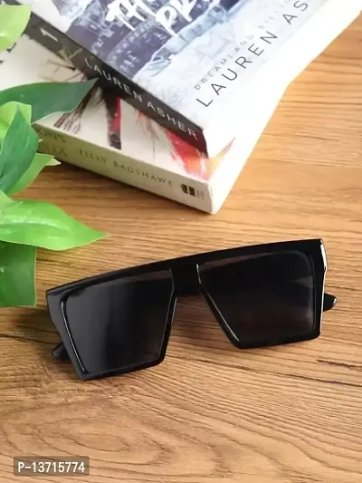 Trendy Black UV Protection Sunglasses For Men