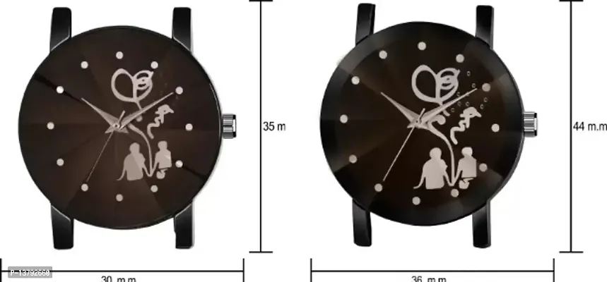 Analog Watch - For Couple New Best Designer Couple Watch For Boys  Girls Pack of 2-thumb2