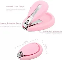 Baby Nail Clipper Safety Cutter Toddler Infant Scissor Manicure Pedicure Care Kit Multi Color Pack of 2-thumb2