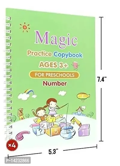 Magic Practice Copybook, Number Tracing Book For Preschoolers Pack of 1 (Number)-thumb0