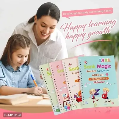 Magic Practice Copybook, (4 BOOK ) Number Tracing, Sank Magic Practice Copy (Math + Drawing + Number + Alphabet)-thumb2