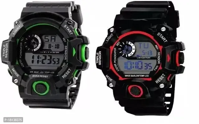 Classic Sport's Kids Watches (Pack of 2) Multicolour