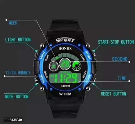 Unique Stylish Kids Multicolor Multifunctional 7 Light Sports Watch For Men Pack Of 2-thumb3