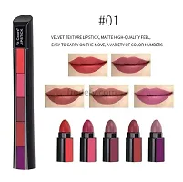 Stylish 5 Different Shade In One Lipstick For Girls Pack of 1-thumb1