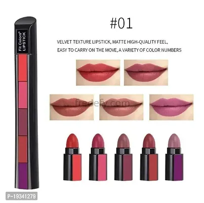 Stylish 5 Different Shade In One Lipstick For Girls Pack of 1-thumb2