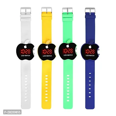 New Apple Cut Shape Watch For Kids Boy's  Girl's (Pack of 4)