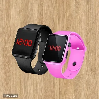New Trendy Digital Square LED Watch For Kids (Pack of 2)-thumb0