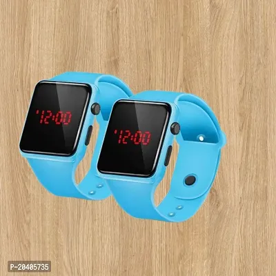 Square LED Digital Watch for Boys Kids Watch for Girls Watch Wrist Watch Unisex (Pack of 2)
