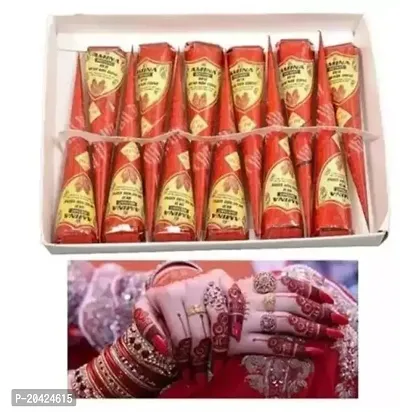 Dark Red Swell Henna Mehndi Cone, For Personal, Packaging Type: Box at Rs  120/box in Pali